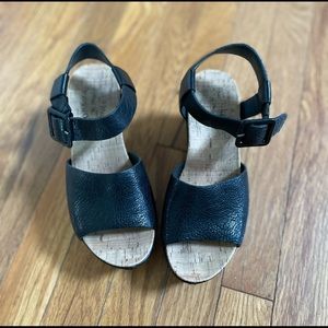 Kork-Ease Black Wedges